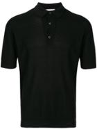 John Smedley Basic Polo Shirt - Black
