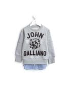 John Galliano Kids Bear Print Logo Sweatshirt