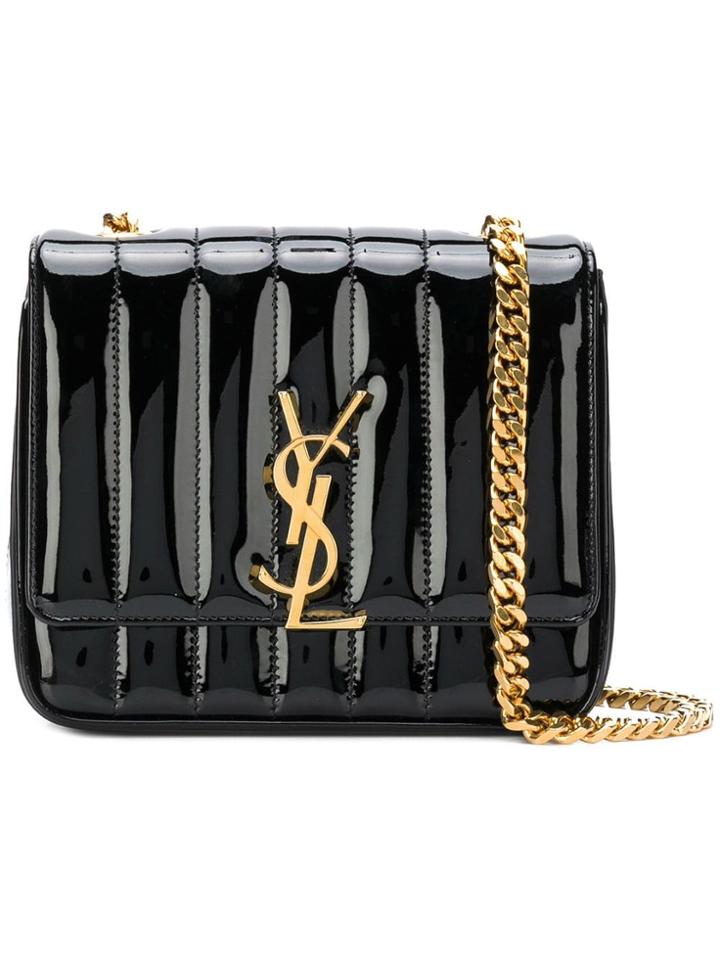 Saint Laurent Small Vicky Chain Bag - Black