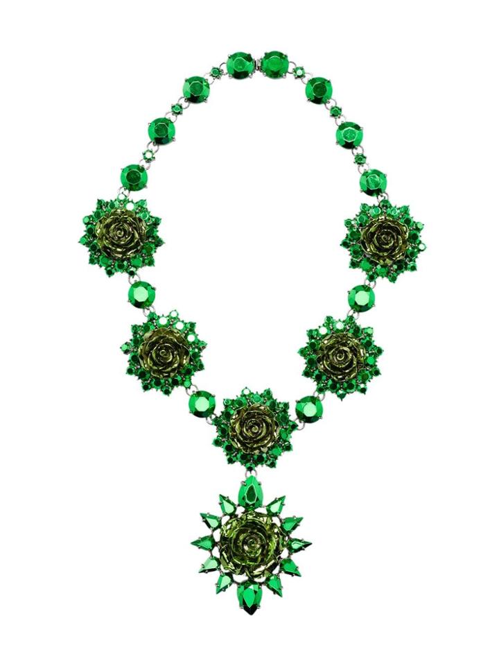Prada Prada Rose Jewels Necklace - Green