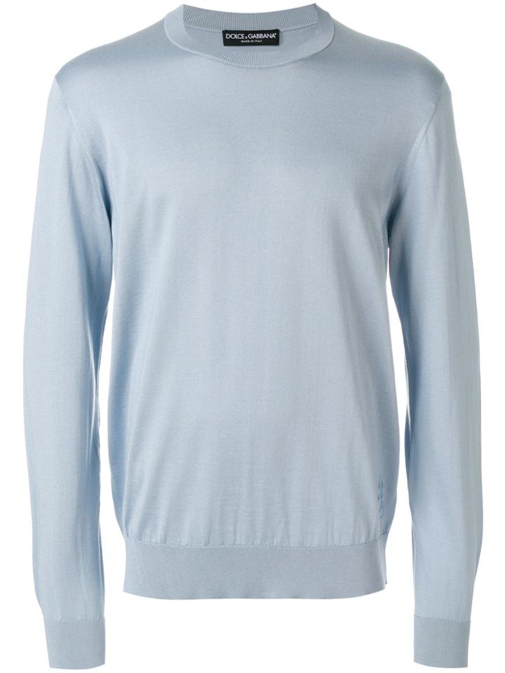 Dolce & Gabbana Classic Fitted Sweater - Blue