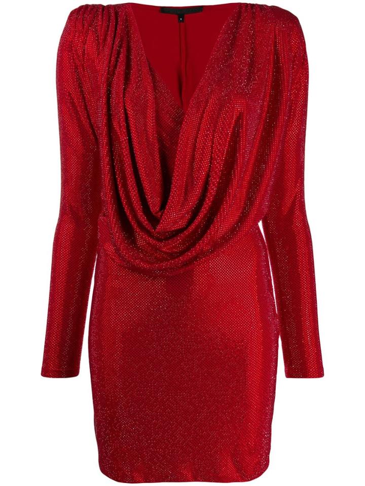 Philipp Plein Short Dress -28 Crystal - Red