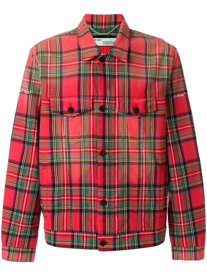 Off-white Shirt Jacket - Red