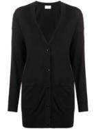 Snobby Sheep Long Buttoned Cardigan - Black