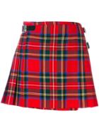 Christopher Kane Royal Stewart Tartan Kilt - Red