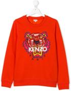 Kenzo Kids Teen Tiger Motif Sweatshirt - Yellow