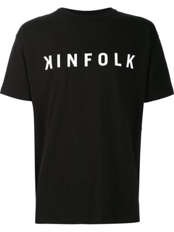 Kinfolk Logo Print T-shirt, Men's, Size: Medium, Black, Cotton