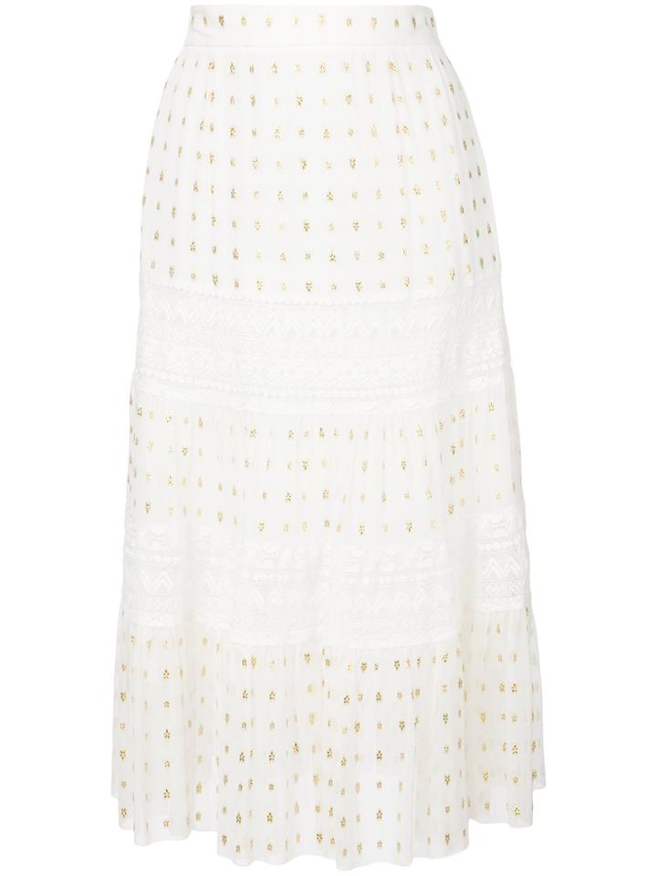 Amapô High Waist Denim Skirt - Blue