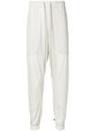 Rick Owens Tapered Leg Track Trousers - Neutrals
