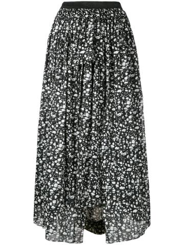 Theatre Products Abstract Print Midi Skirt, Women's, Black, Cotton