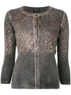 Avant Toi Glitter Detail Cardigan - Grey