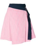 Steffen Schraut Striped Wrap Skirt - Red