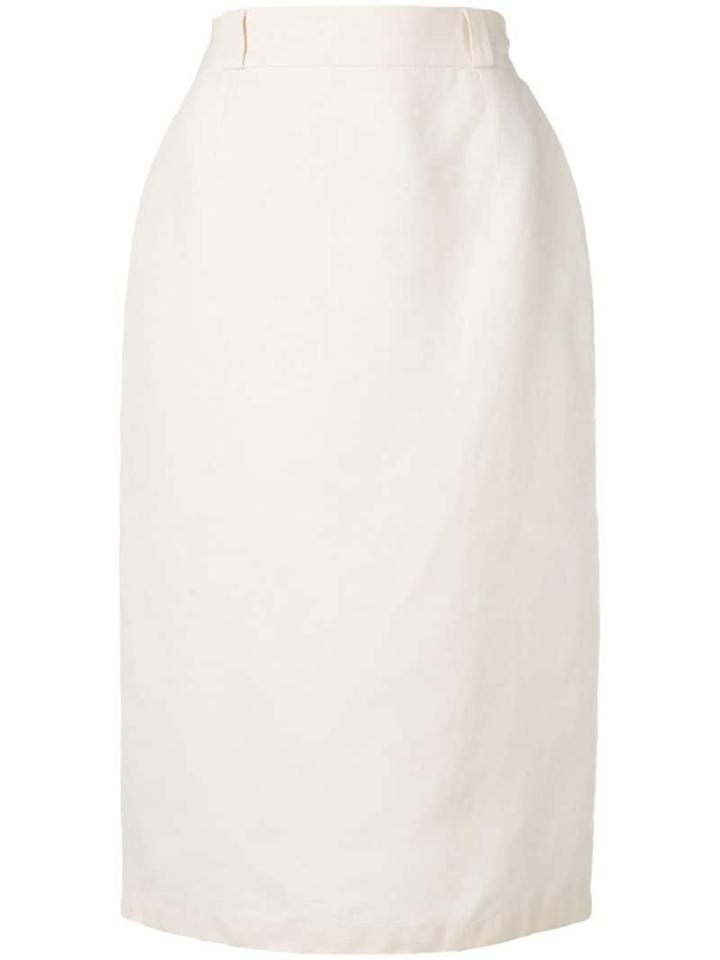 Versace Pre-owned Classic Pencil Skirt - White