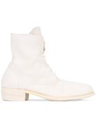 Guidi Lace-up Boots - White