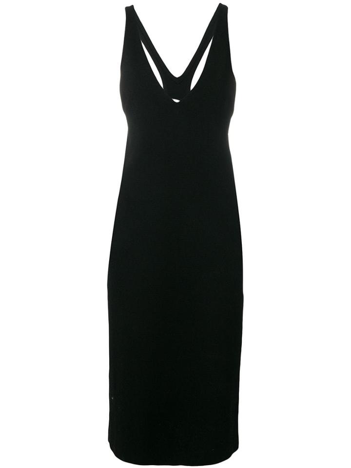 Stella Mccartney Racer Back Fitted Dress - Black