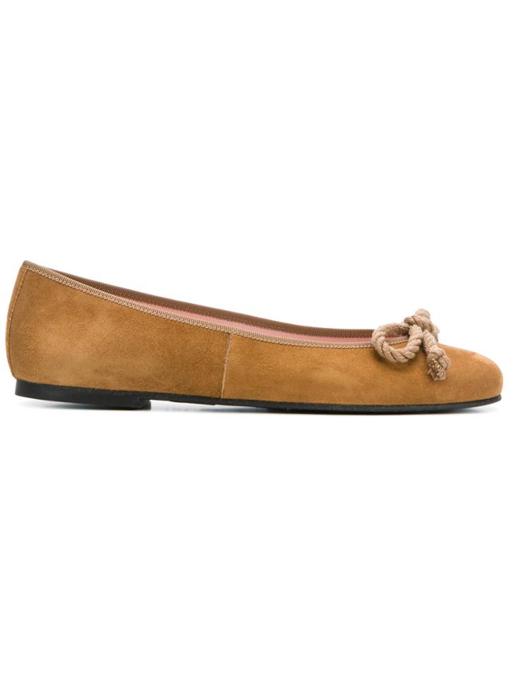 Pretty Ballerinas Ballerina Flats - Brown