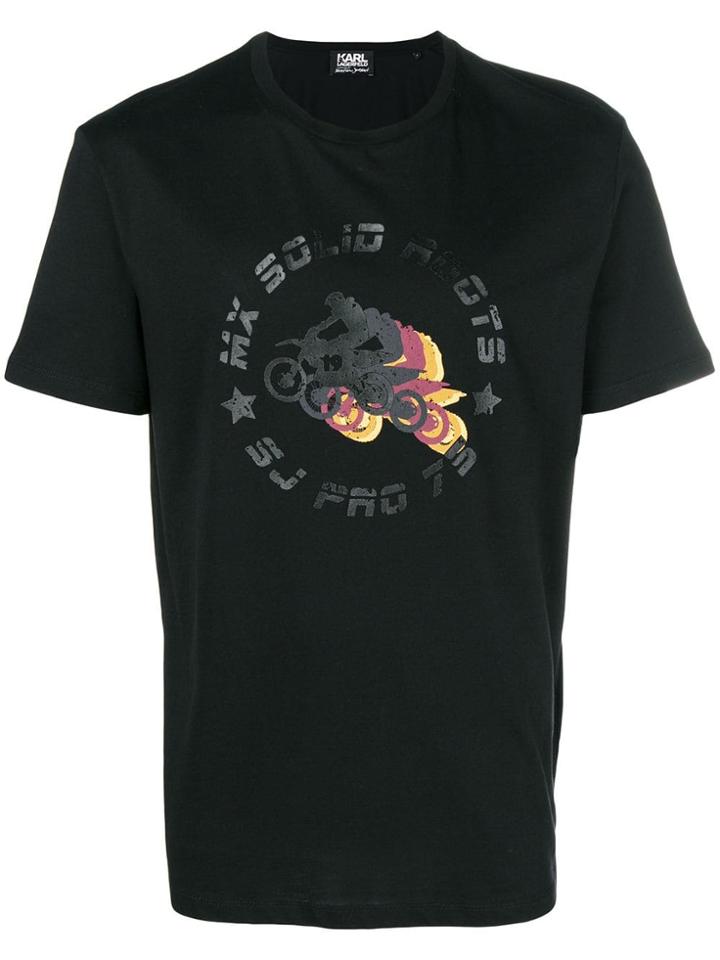Karl Lagerfeld Sebastien Motorcross T-shirt - Black