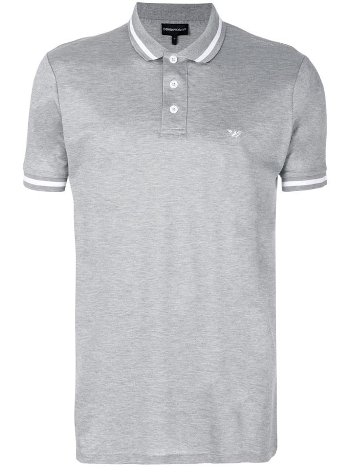 Emporio Armani Signature Polo Shirt - Grey