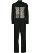 Fendi Sheer-panel Jumpsuit - Black