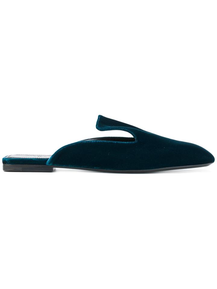 Jil Sander Classic Slip-on Mules - Blue