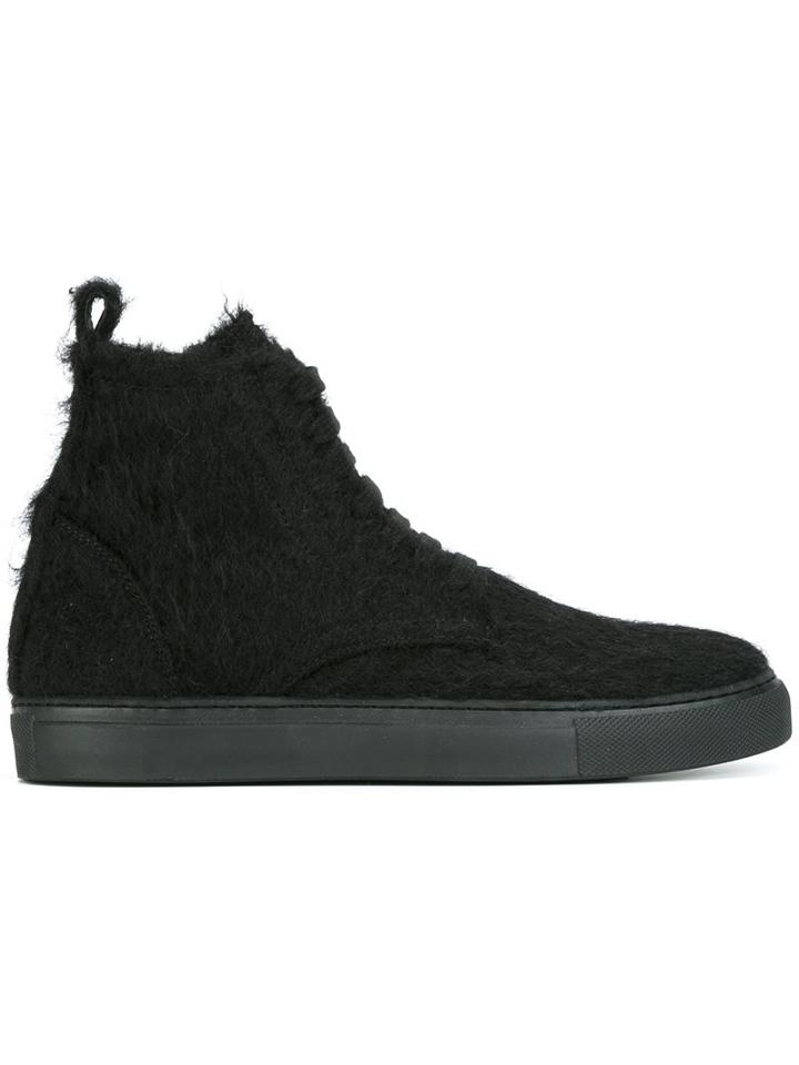 Ann Demeulemeester Furry Hi-top Sneakers