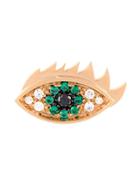 Delfina Delettrez 'eyes On Me' Diamond And Emerald Earring - Blue