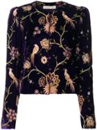 Emanuel Ungaro Vintage Floral Embroidered Jacket - Pink & Purple