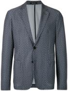 Giorgio Armani Classic Fitted Blazer - Blue
