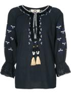 Figue - 'melita' Top - Women - Cotton - Xs, Blue, Cotton