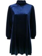Cityshop Velour Tartle Dress, Women's, Blue, Polyester/polyurethane