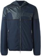Emporio Armani Zip Up Hooded Jacket, Men's, Size: Medium, Blue, Polyester