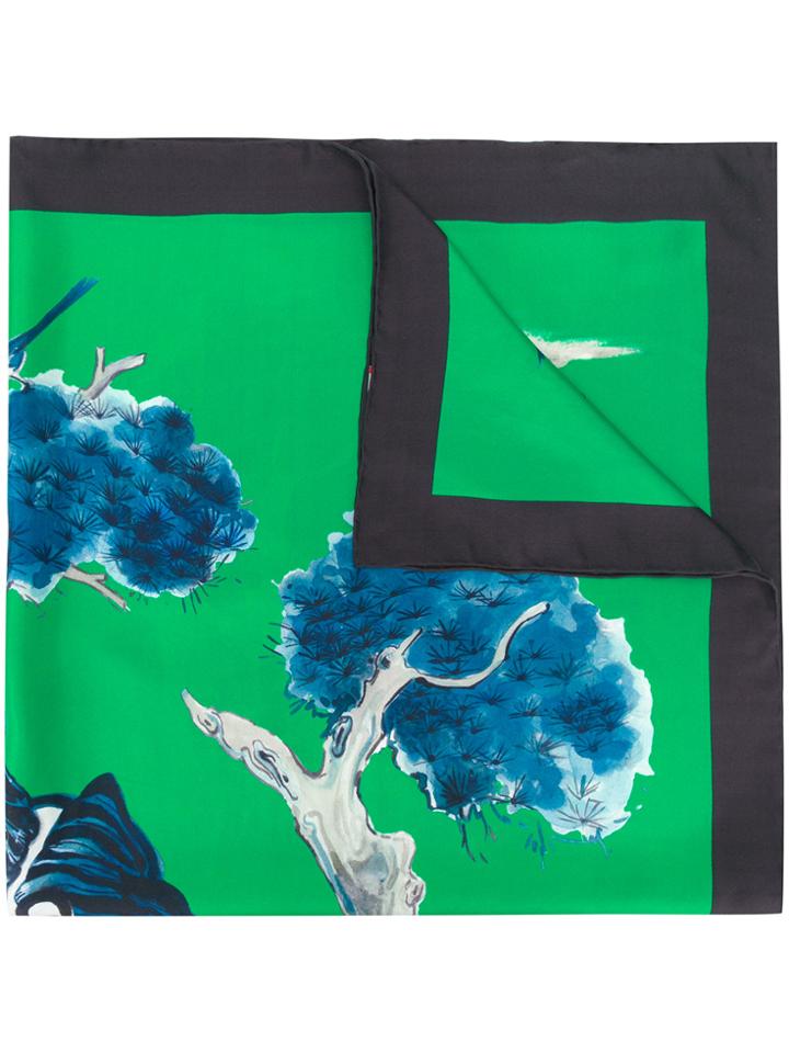 Gucci Printed Scarf - Green