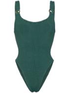Hunza G Domino Scoop Back Swimsuit - Green