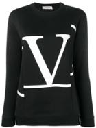 Valentino Deconstructed Vlogo Sweatshirt - Black
