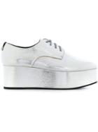 Calvin Klein Platform Oxford Shoes - Metallic