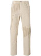 Helmut Lang - Mesh Panel Trousers - Men - Cotton/spandex/elastane - 30, Nude/neutrals, Cotton/spandex/elastane