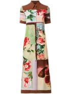 Jean Paul Gaultier Vintage Flower Print Shirt Dress - Multicolour