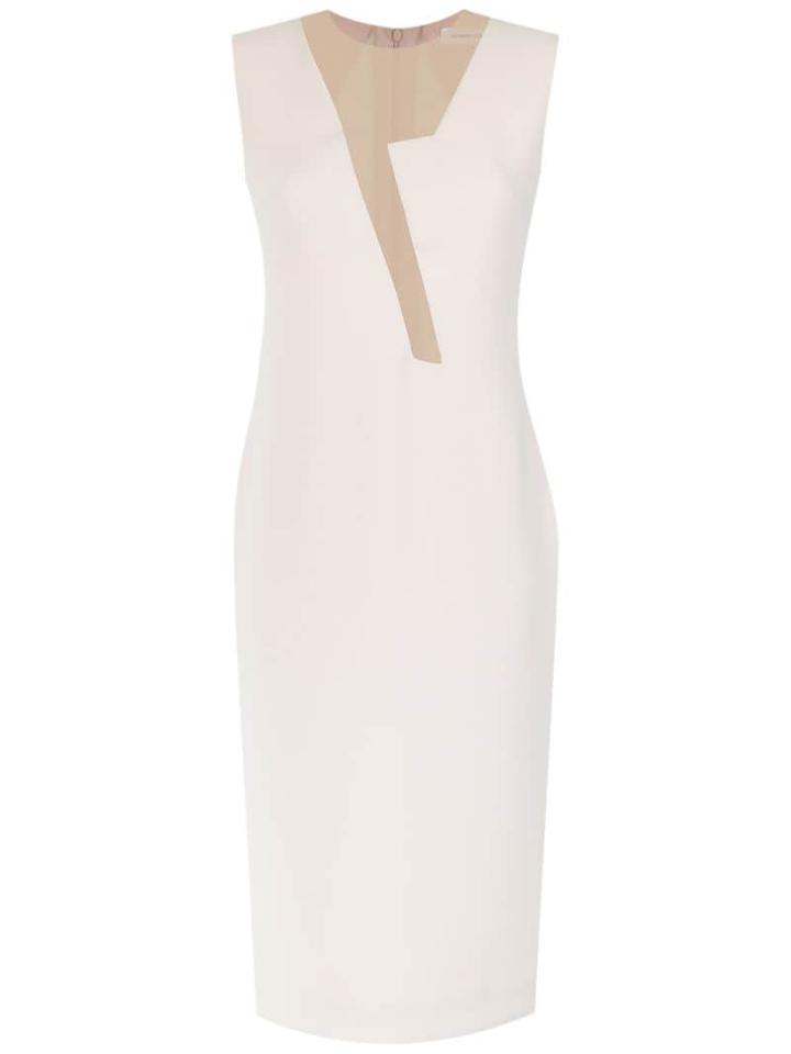 Gloria Coelho Sheer Panels Shift Dress - Pink