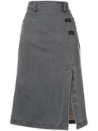 Olivier Theyskens Denim Pencil Skirt - Grey