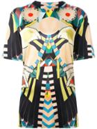Givenchy 'crazy Cleopatra' T-shirt, Women's, Size: 34, Black, Silk/spandex/elastane