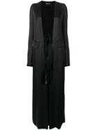 Ann Demeulemeester Long-length Duster Coat - Black
