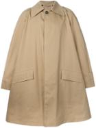Raf Simons A-line Raincoat, Men's, Size: 48, Brown, Cotton/polyurethane