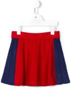 Little Marc Jacobs Colour Block Pleated Skirt, Girl's, Size: 8 Yrs, Red