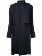 Donnah Mabel - Roll Neck Coat - Women - Nylon/wool - 0, Blue, Nylon/wool