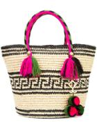 Yosuzi - Kolet Tassel Rope Tote - Women - Cotton/straw (brown) - One Size, Cotton/straw