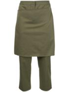 3.1 Phillip Lim Cropped Apron Trousers - Green