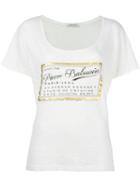 Pierre Balmain Logo Print T-shirt, Women's, Size: 34, White, Cotton