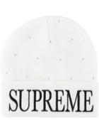 Supreme Studded Beanie Hat - White