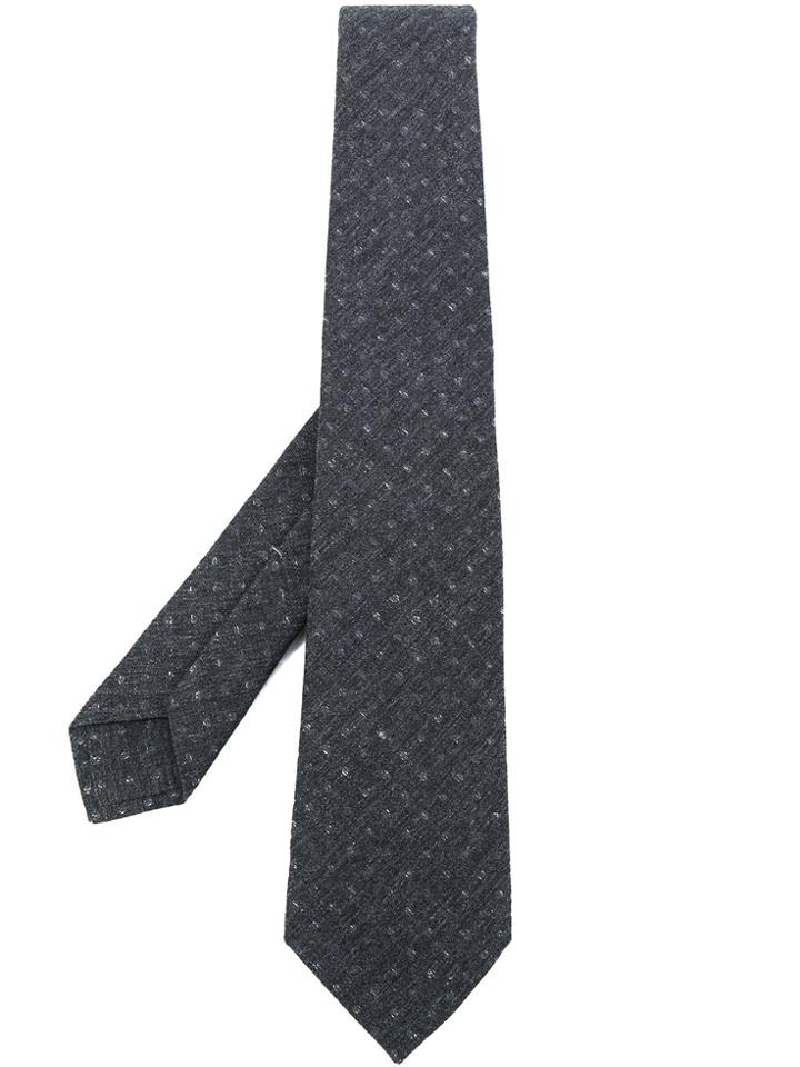 Kiton Printed Tie - Grey