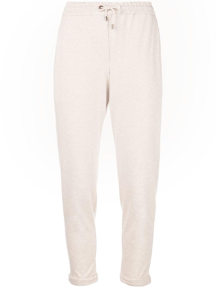 Brunello Cucinelli Drawstring Waist Trousers - White